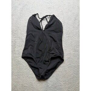 Victoria’s Secret Swim One-Piece Swimsuit Low Cut  Black Medium